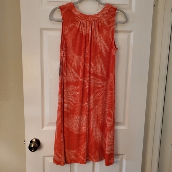 Sabrina Blue Dress Orange Sleeveless Sz 0X - Picture 2 of 5
